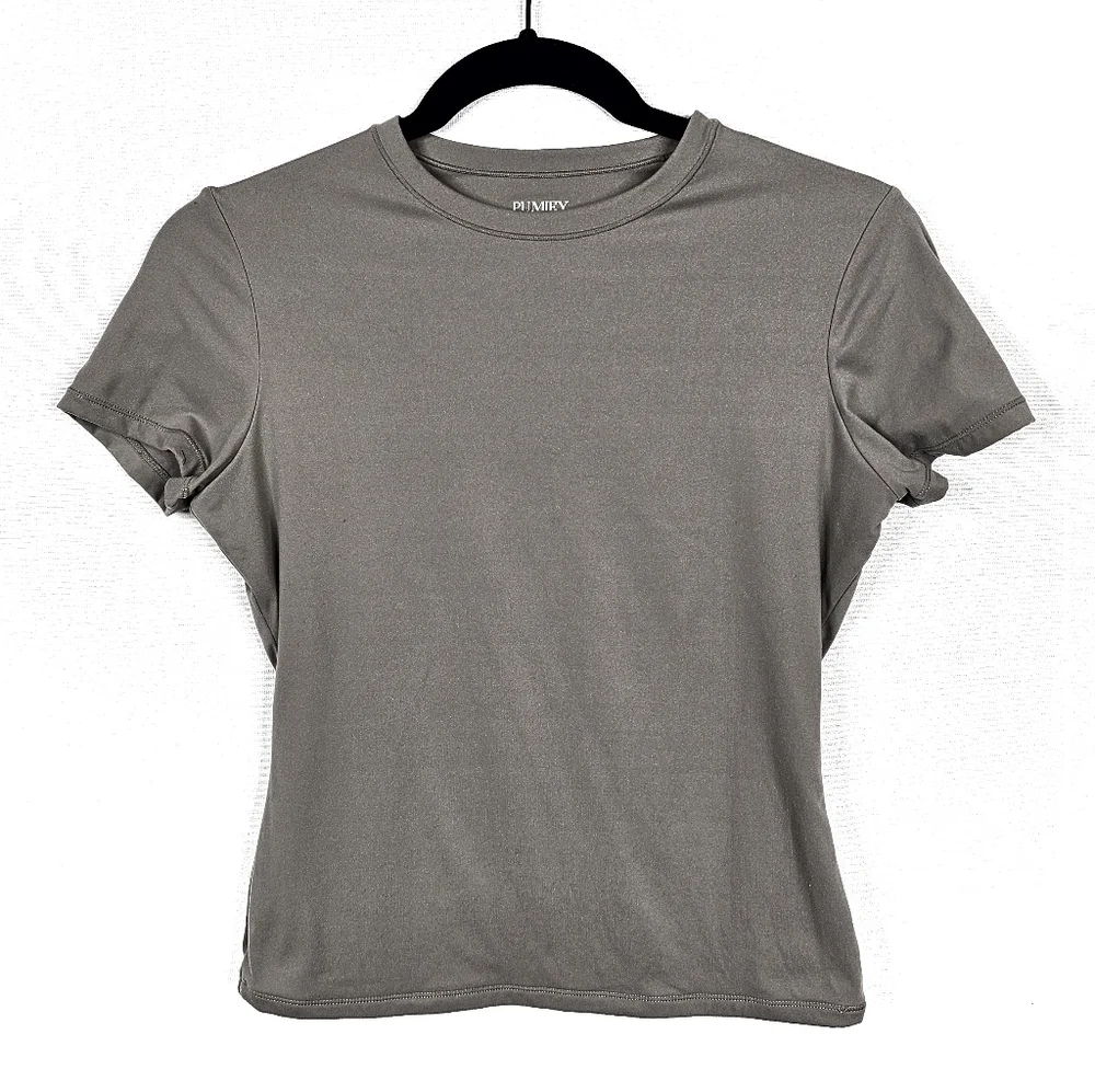 Pumiey Gray Women's Fitted Top - Picture 2 of 4